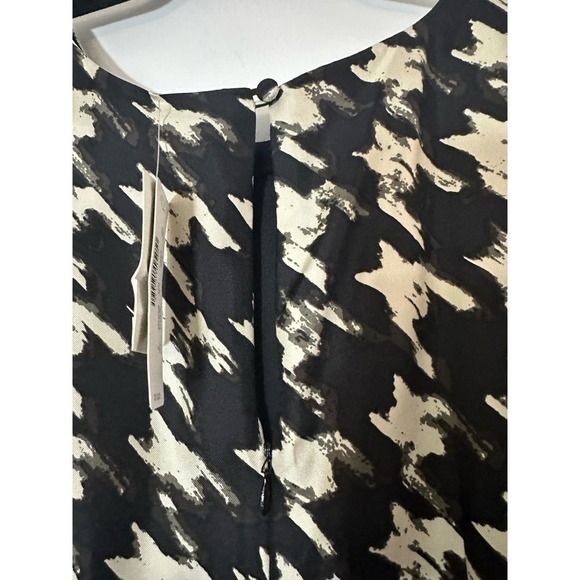 NWT J. Crew Black Label Silk Houndstooth Sleeveless Mini Dress Sz 2 - Picture 6 of 8